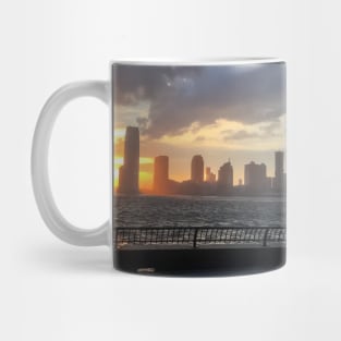 Sunset at Battery Park City, Manhattan Mug